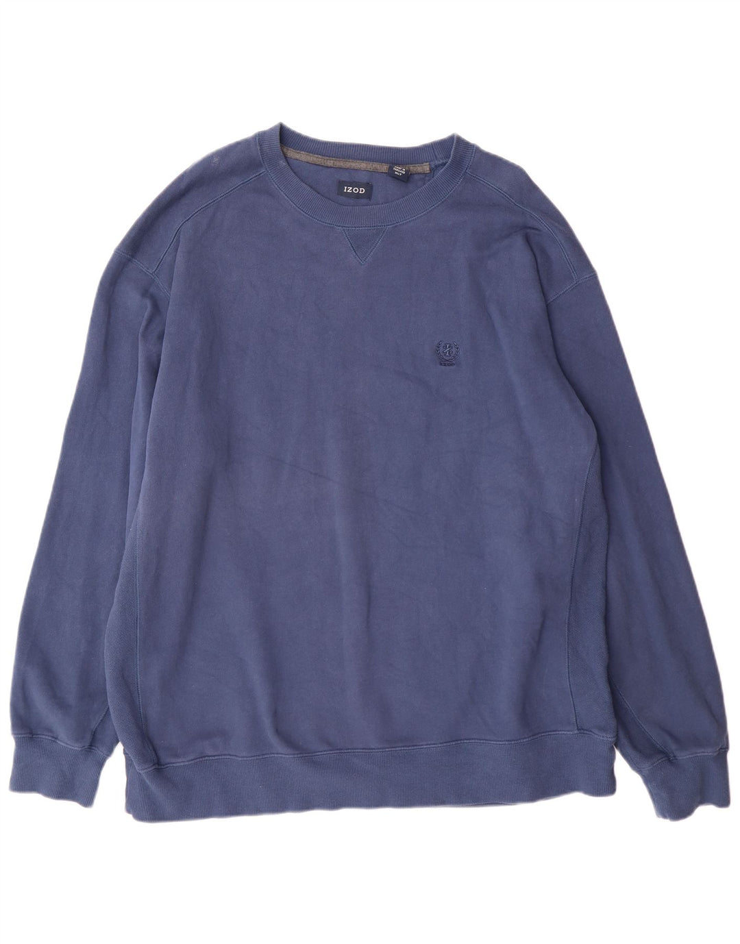 Felpa alta da uomo Izod maglione XL cotone blu navy