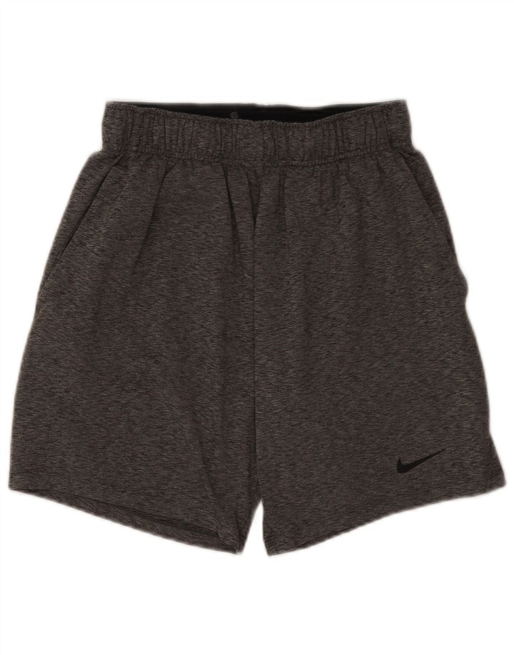 Pantaloncini sportivi Nike Dri Fit da uomo piccoli in poliestere grigio