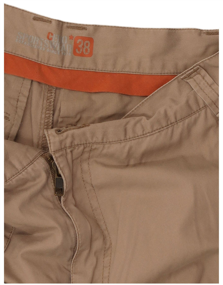 Pantaloncini cargo da uomo Celio W38 XL in cotone beige