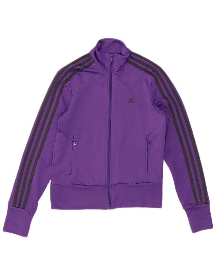 Giacca da tuta da donna ADIDAS UK 12 poliestere viola medio