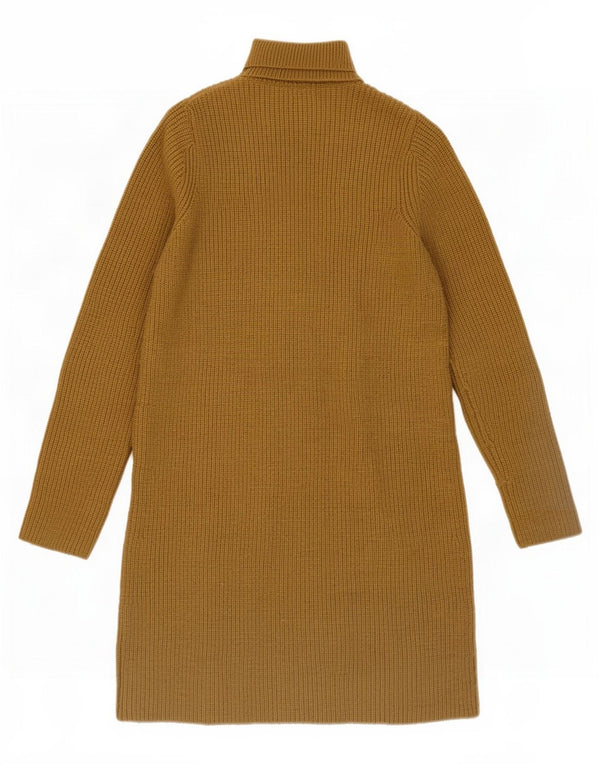 Abito maglione a maniche lunghe da donna Zara UK 6 XS acrilico kaki