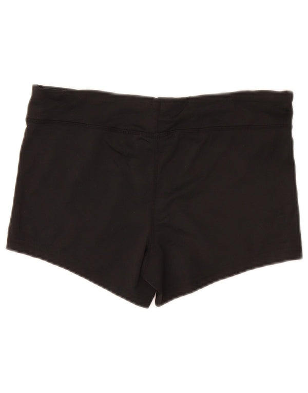 Pantaloncini sportivi NIKE Dri Fit da donna UK 10 piccoli poliestere nero