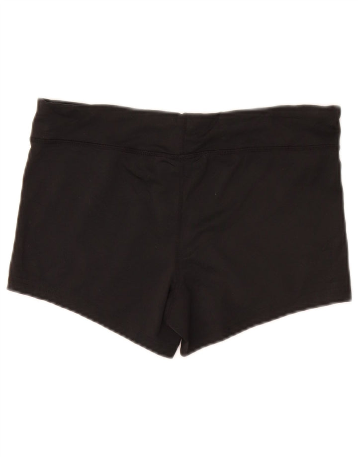 Pantaloncini sportivi NIKE Dri Fit da donna UK 10 piccoli poliestere nero