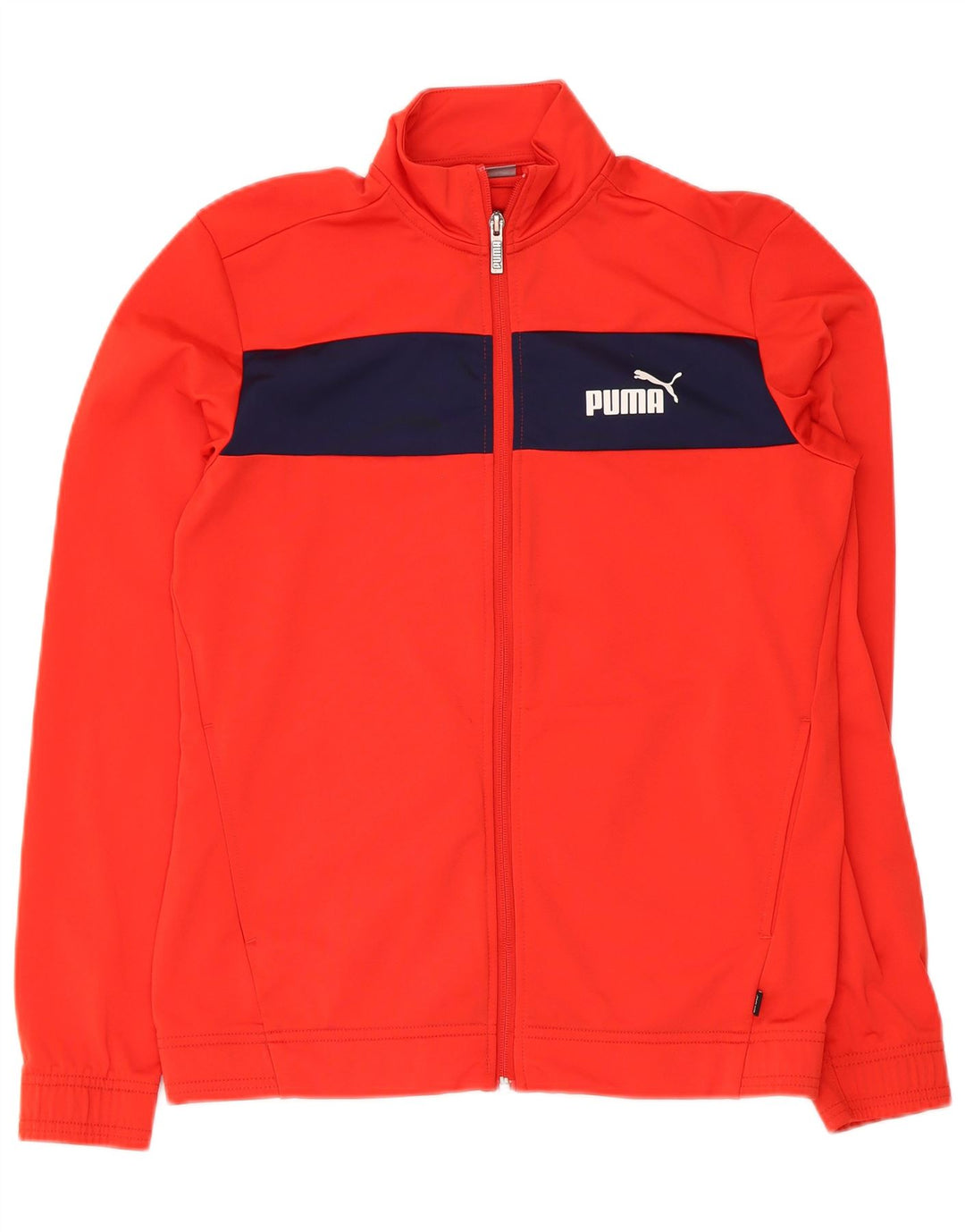 Giacca da tuta da ragazza Puma 15-16 anni Poliestere color block rosso