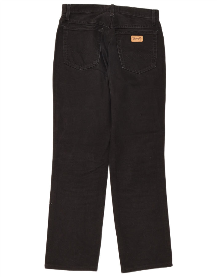 Jeans dritti da uomo Wrangler Texas W33 L31 cotone nero