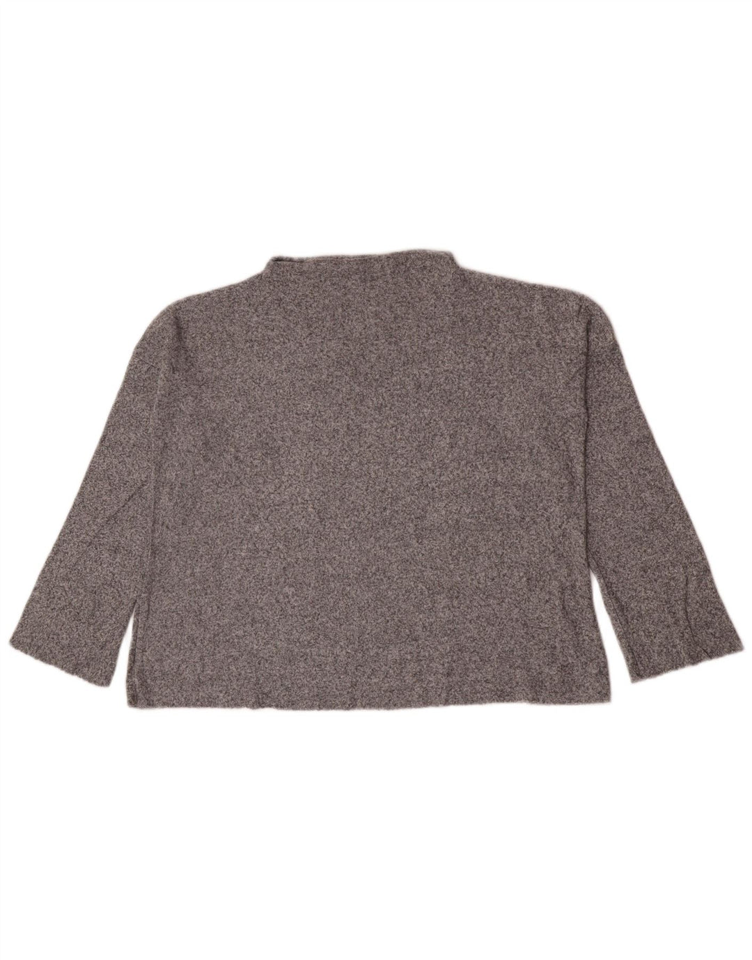 Top Zara da donna oversize a maniche lunghe UK 10 piccolo grigio chiazzato