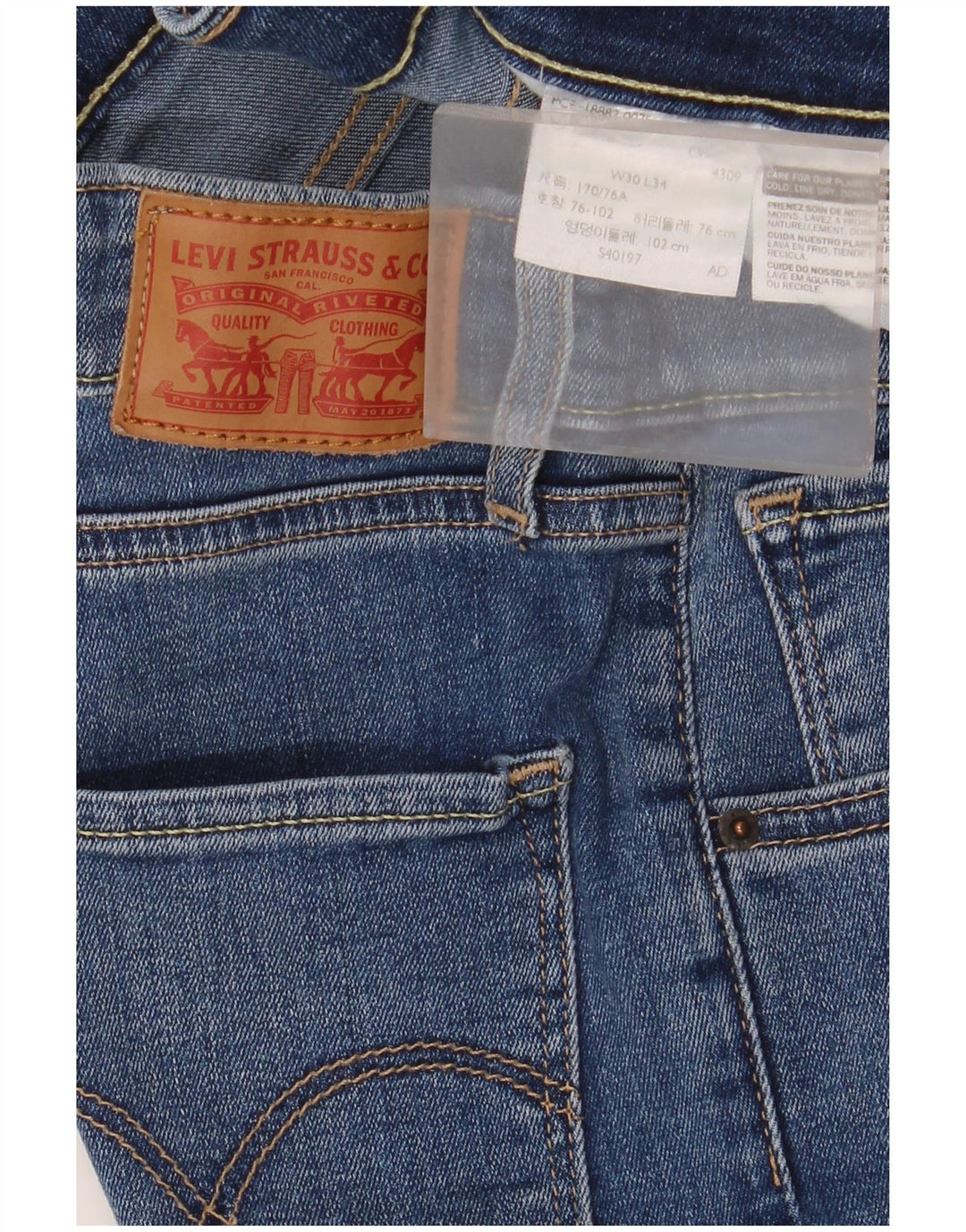Jeans skinny da donna Levi's W30 L26 Blu