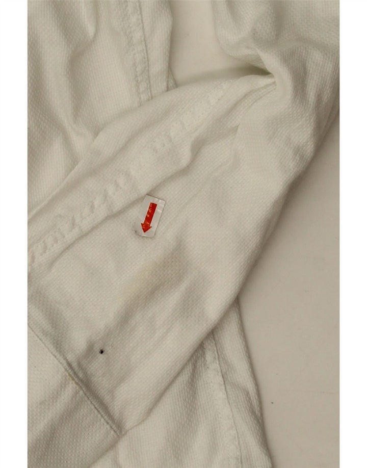 Ted Baker Camicia da uomo vestibilità regolare taglia 15 1/2 cotone bianco medio