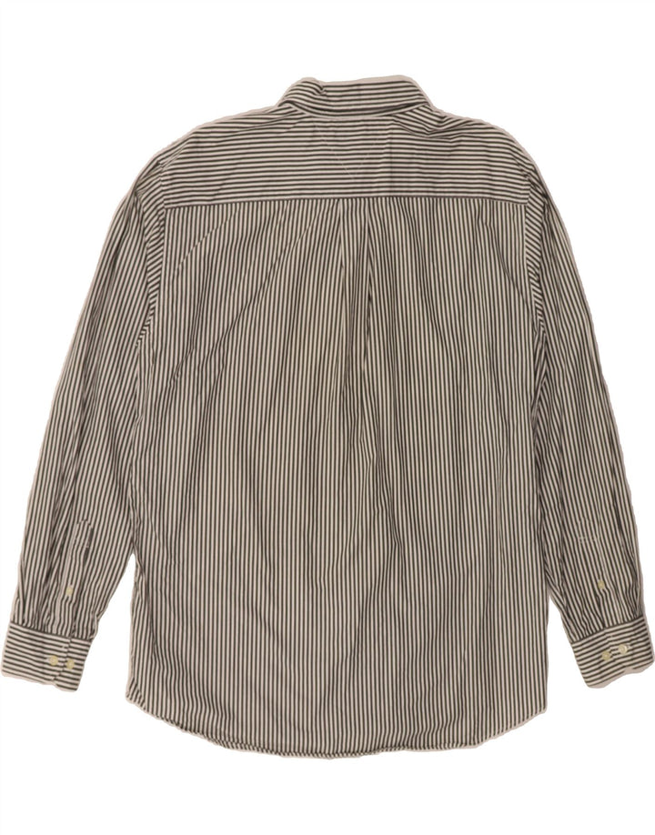 TOMMY HILFIGER Mens Shirt XL Grey Pinstripe Cotton Vintage Tommy Hilfiger and Second-Hand Tommy Hilfiger from Messina Hembry 