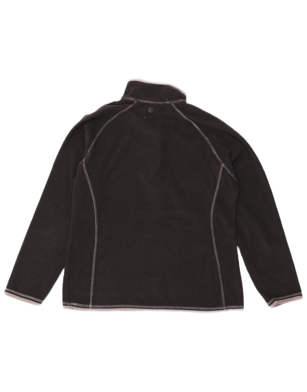Maglione in pile da donna con collo e zip Mountain Warehouse UK 14 grande nero