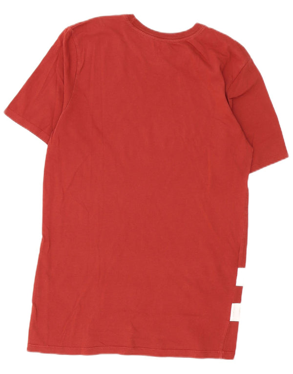 T-shirt grafica Nike da uomo con taglio atletico, piccola, a righe bordeaux
