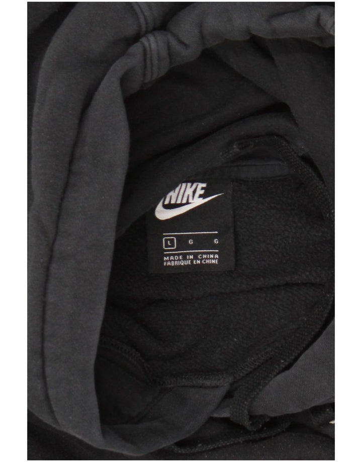 Felpa con cappuccio da uomo Nike Large nera