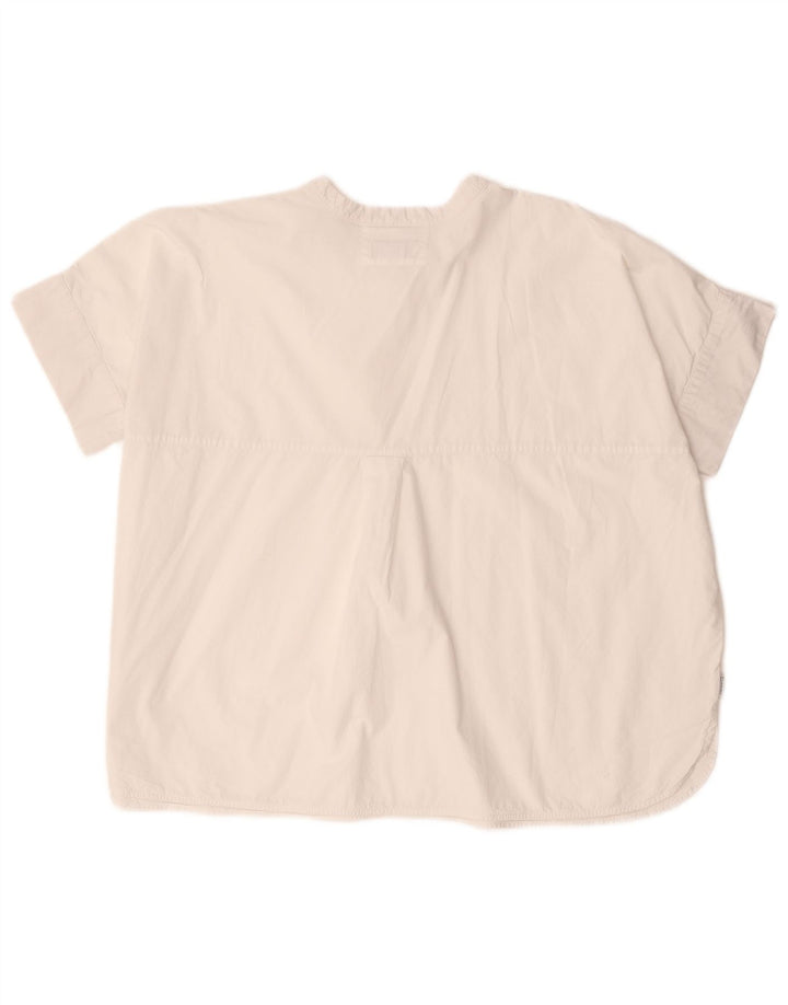 Camicetta oversize da donna Woolrich Top UK 14 Medio Bianco