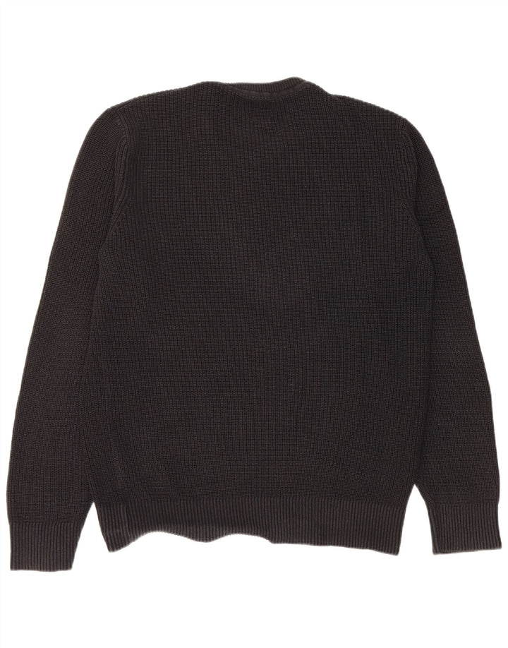 Maglione maglione girocollo da uomo Gap in cotone nero medio