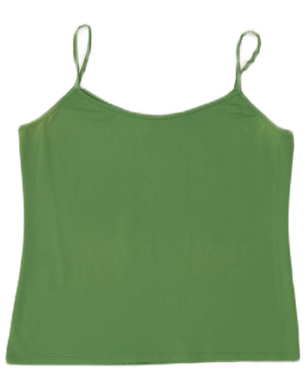 Top corto con canottiera corta da donna Zara UK 14 grande verde