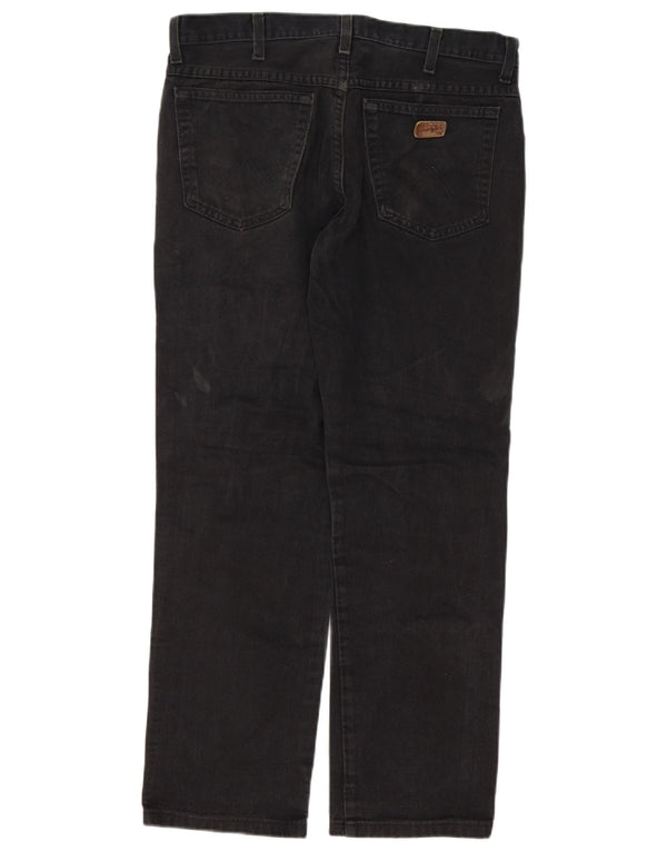Jeans dritti da uomo Wrangler Texas W34 L27 cotone nero