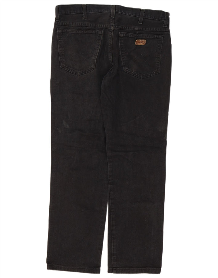 Jeans dritti da uomo Wrangler Texas W34 L27 cotone nero