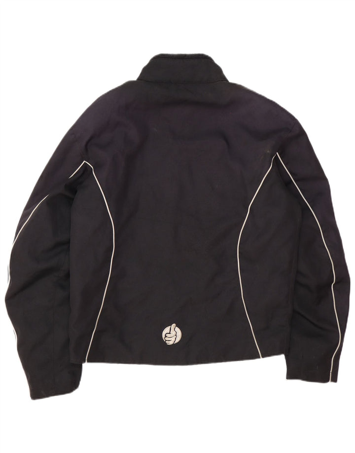 Giacca da corsa grafica da uomo Moto One UK 40 grande nera