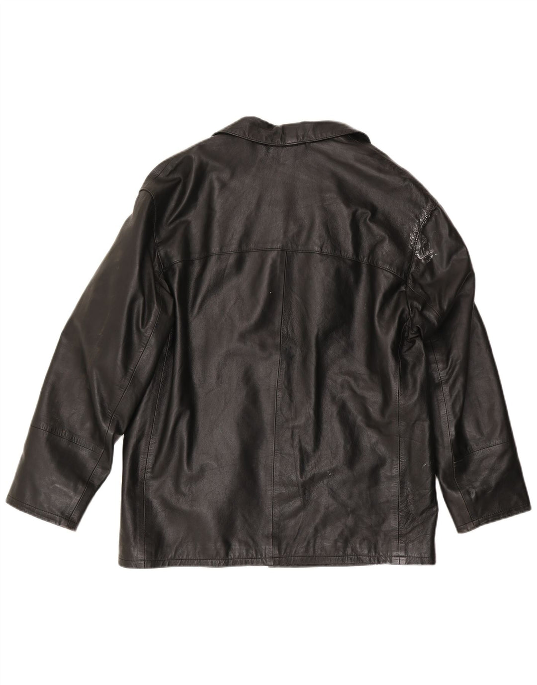 Giacca Blazer in Pelle da Uomo a 4 Bottoni Conbipel IT 48 Pelle Nera Media