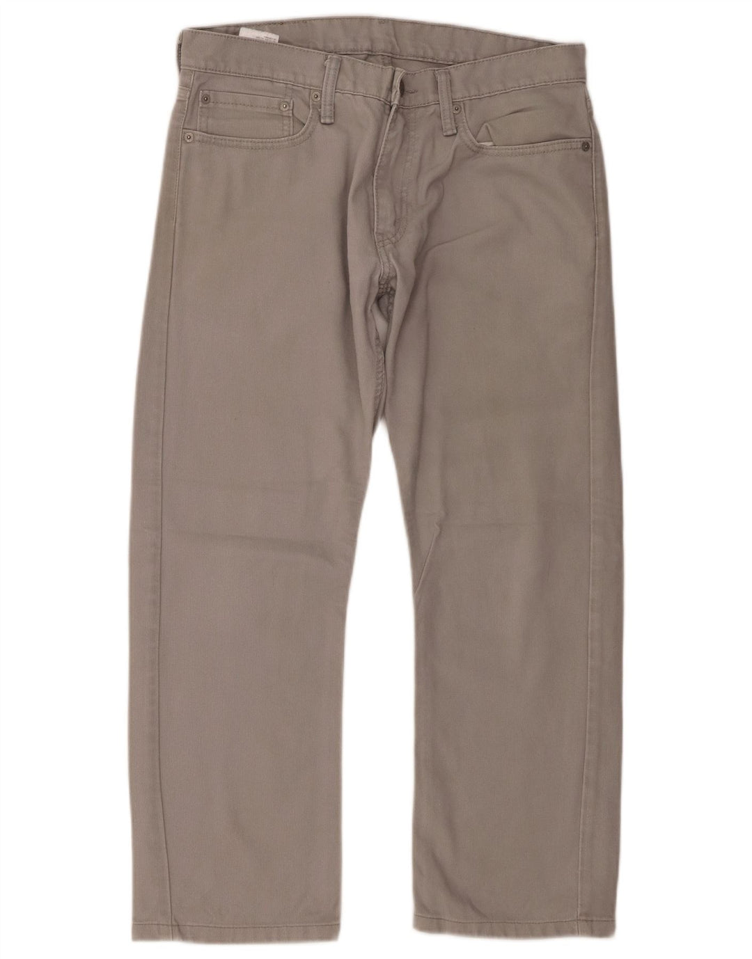 Levi's Uomo 514 Pantaloni casual dritti W32 L26 Cotone grigio