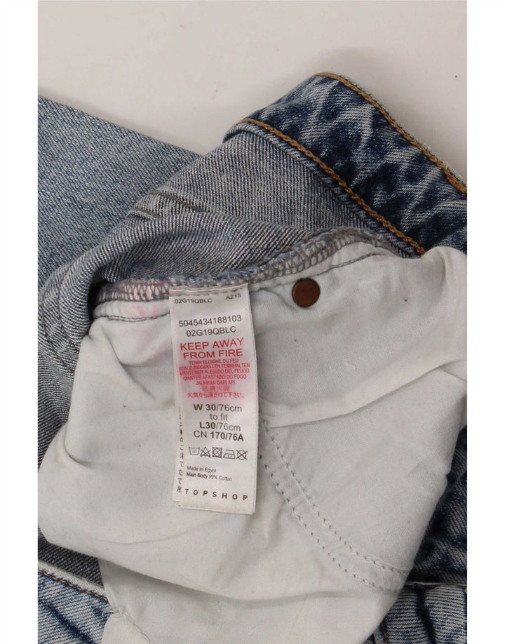 Jeans dritti da donna Topshop W30 L24 cotone blu