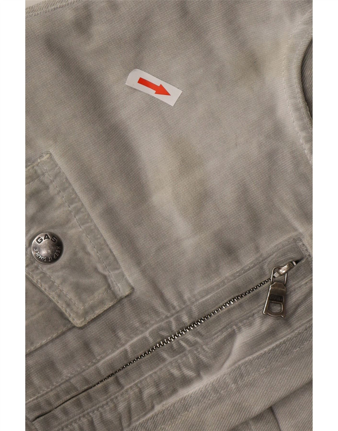 Jeans dritti cargo da uomo GAS W36 L31 cotone grigio