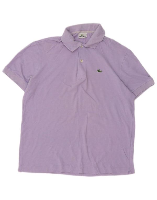 Lacoste Mens Polo Shirt Size 5 Large Purple Cotton