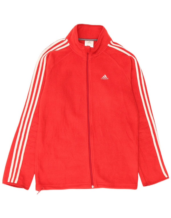 Giacca in pile da uomo Adidas UK 34 XS poliestere rosso