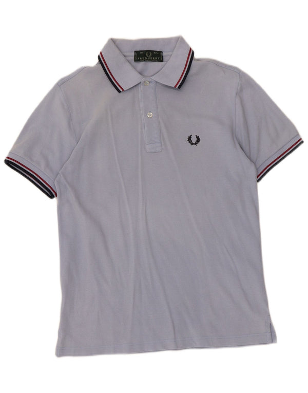 Polo da uomo Fred Perry piccola in cotone blu