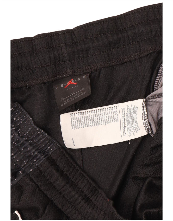 Pantaloncini sportivi Jordan da uomo XL in poliestere maculato nero