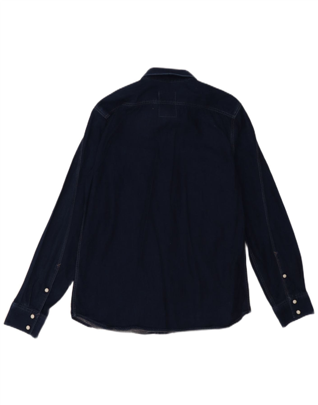 Camicia di jeans da uomo G-Star in cotone blu navy medio
