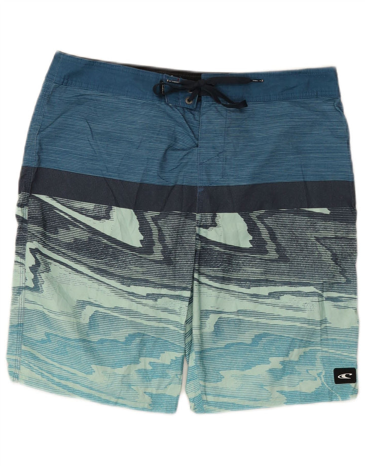 Pantaloncini da bagno da uomo O'Neill in poliestere color block blu medio