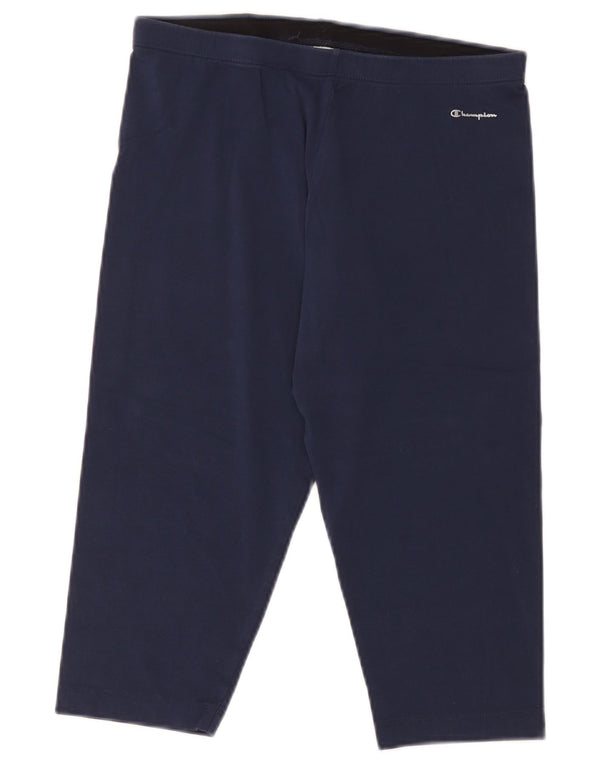 Leggings Capri da donna Champion UK 18 XL cotone blu navy