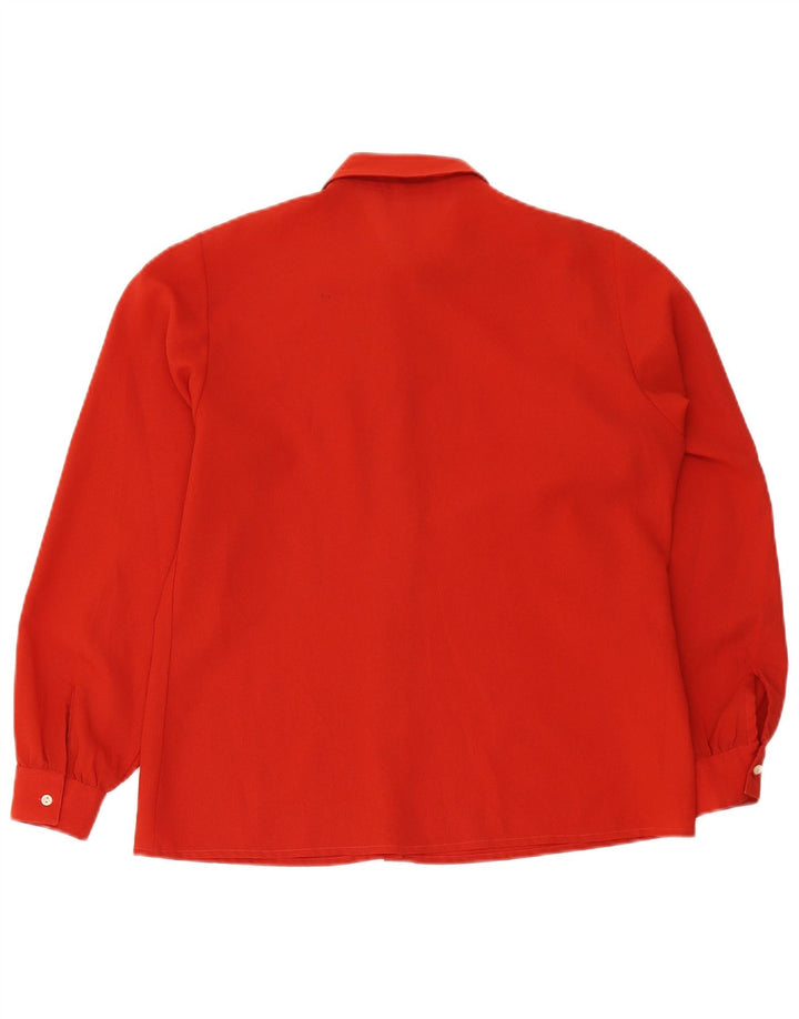 Primavera Firenze Camicetta oversize da donna US 4 Small Poliestere rosso