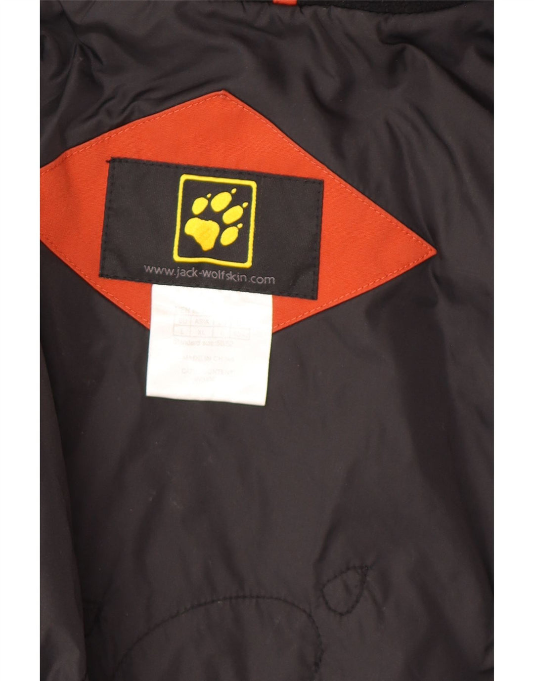 Giacca da sci da uomo Jack Wolfskin UK 40/42 XL arancione color block in poliammide