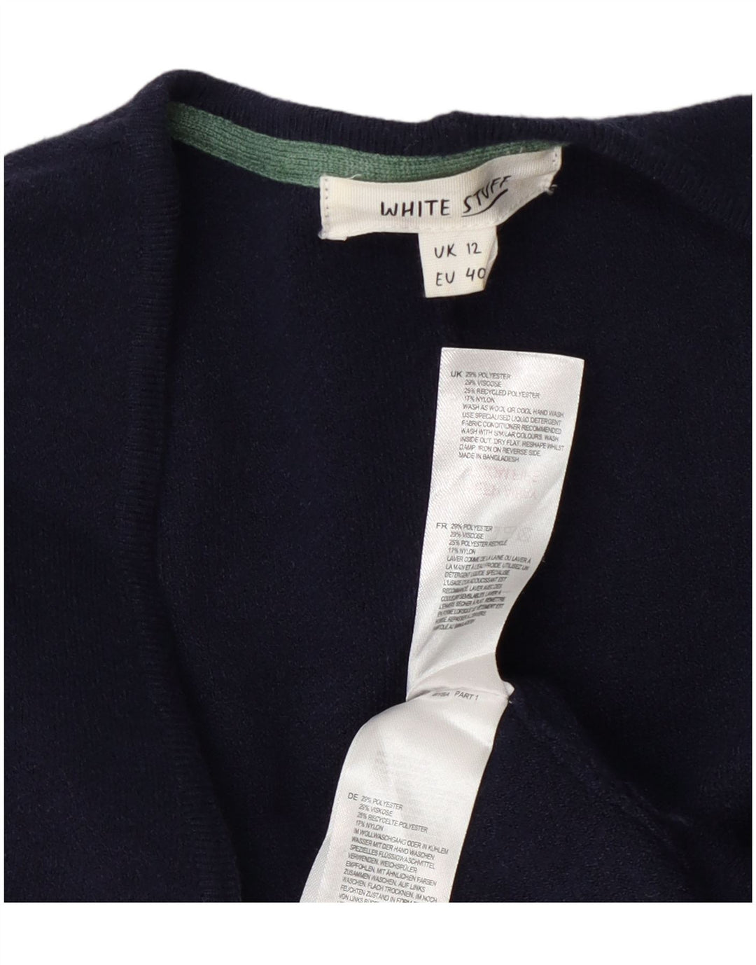 Maglione cardigan poncho da donna di White Stuff UK 12 Poliestere medio blu navy