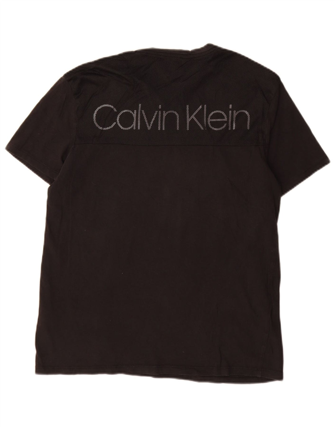 CALVIN KLEIN T-shirt grafica da uomo Top piccola in cotone nero