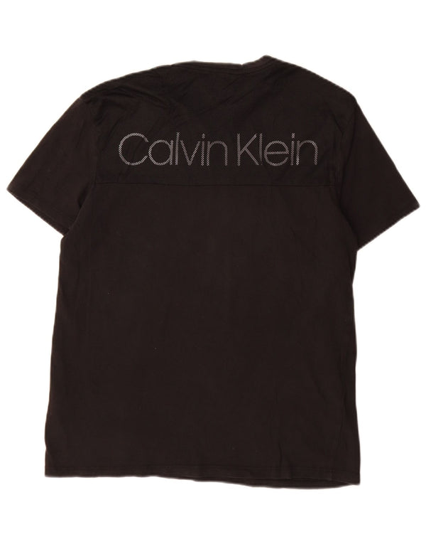 CALVIN KLEIN T-shirt grafica da uomo Top piccola in cotone nero