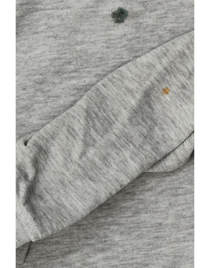 JACK & JONES Felpa con cappuccio grafica da uomo 2XL Poliestere grigio