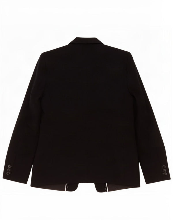 Giacca blazer a 1 bottone Marks & Spencer da donna UK 14 poliestere nero medio