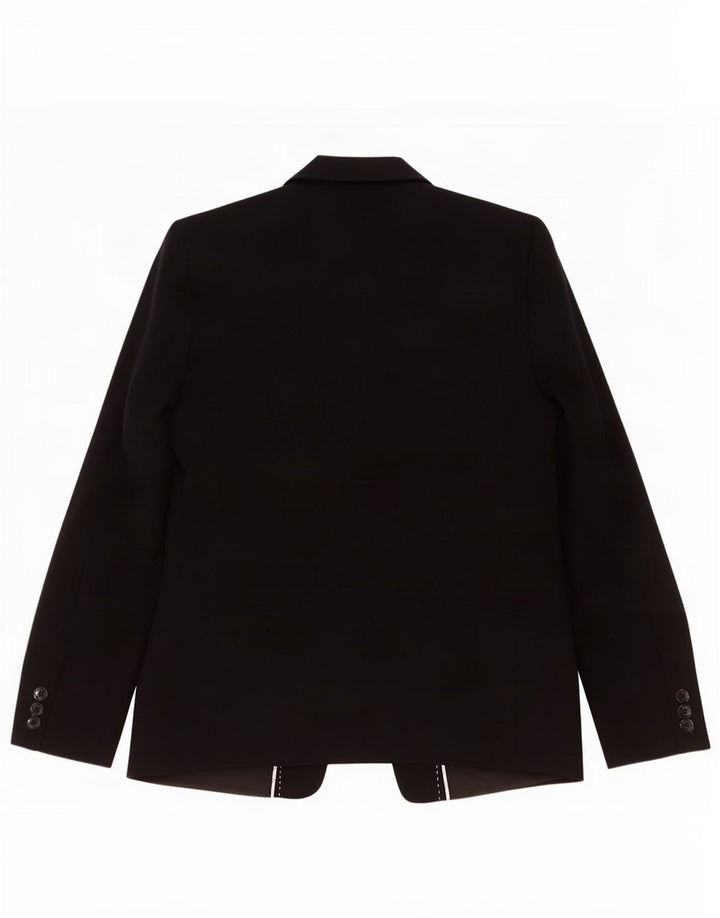 Giacca blazer a 1 bottone Marks & Spencer da donna UK 14 poliestere nero medio