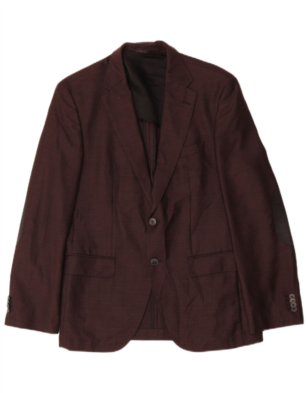 Giacca blazer da uomo a 2 bottoni Hugo Boss EU 48 lana bordeaux media