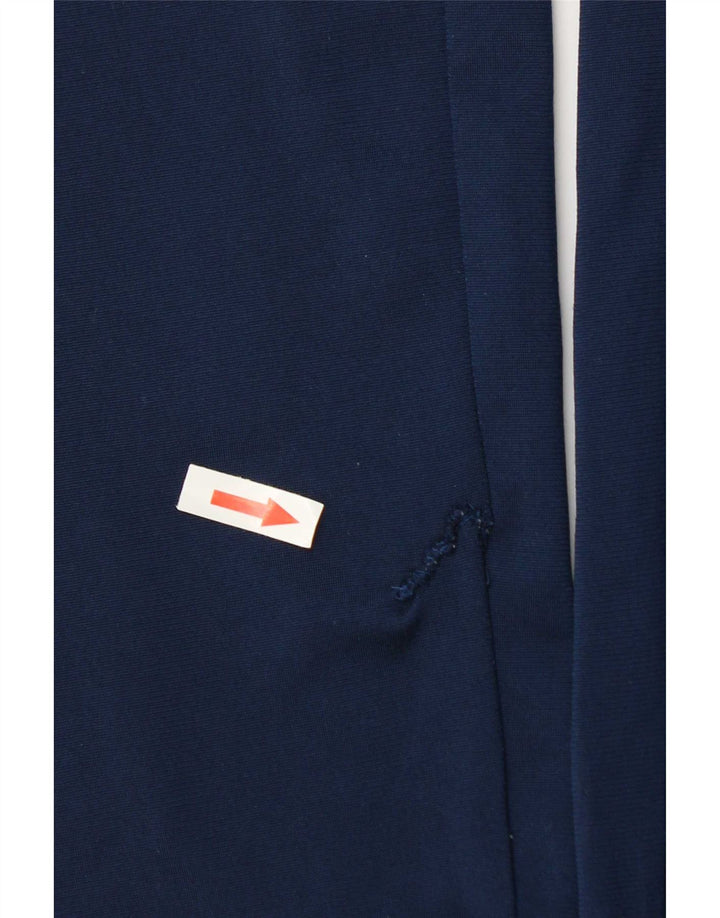 Pantaloni da tuta da uomo Adidas Large in poliestere blu navy