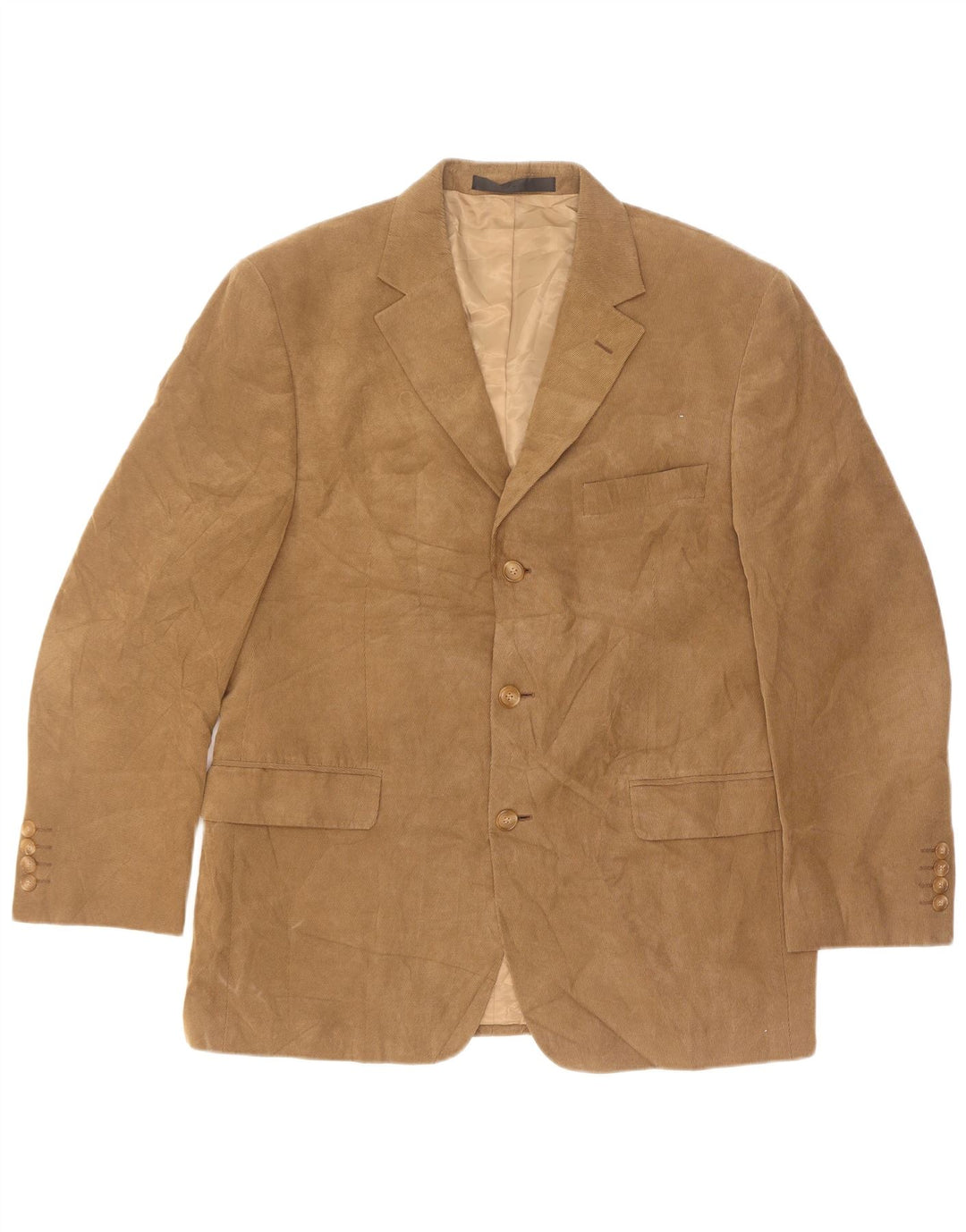 Giacca blazer in velluto a coste a 3 bottoni Marks & Spencer da uomo UK 40 Beige medio