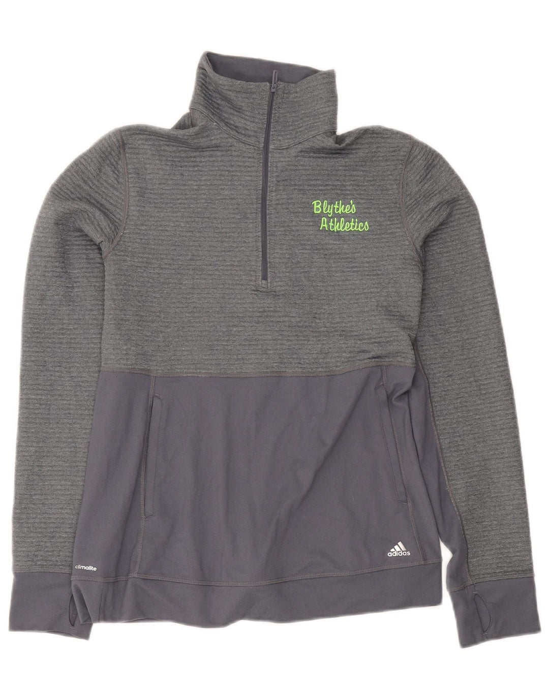 Top della tuta da ginnastica Adidas Climalite da donna UK 12/14 Grigio medio