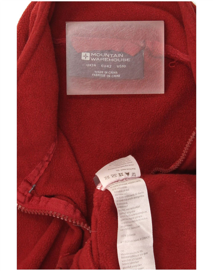 Giacca in pile da donna Mountain Warehouse UK 14 Large Bordeaux Poliestere