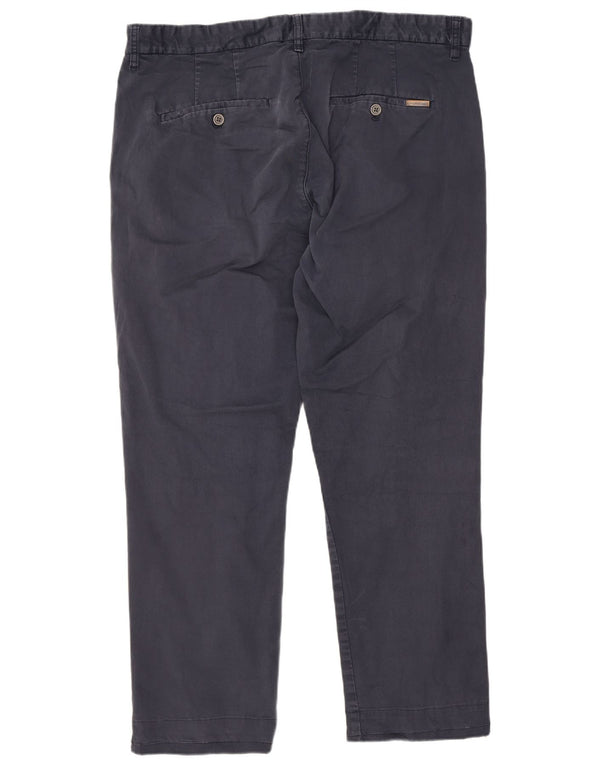 Pantaloni chino dritti da uomo Calvin Klein W36 L27 Blu Navy