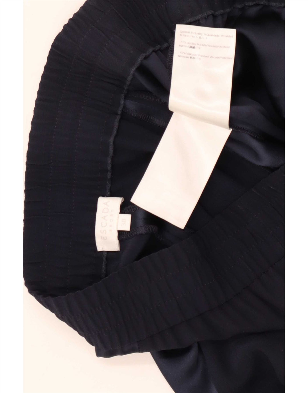 Pantaloni casual da donna Escada EU 38 Medium W32 L29 Blu navy Colourblock