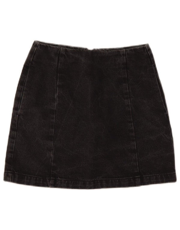 Topshop Gonna in denim da donna UK 6 XS W25 Cotone grigio