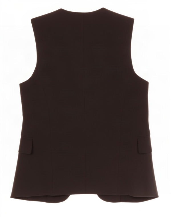 Gilet lungo da donna Zara UK 6 XS poliestere nero